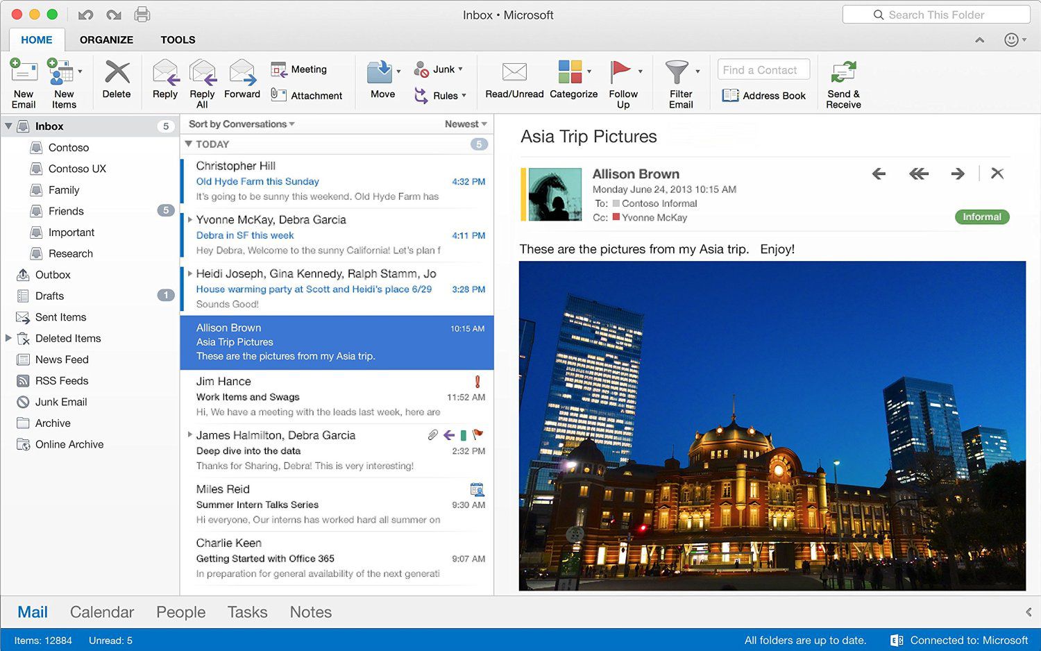 is there a version of outlook for mac os?